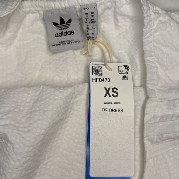 Women’s Adidas Tie Dress 100% Cotton XS - Picture 7 of 8